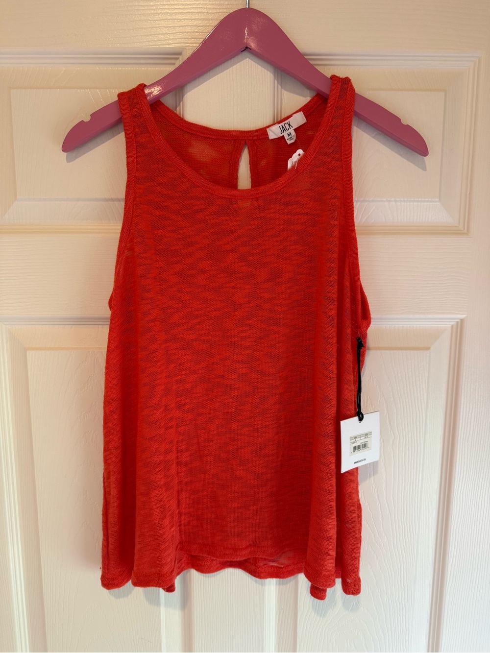 BB Dakota Red Sleeveless Scoop Neck Tank